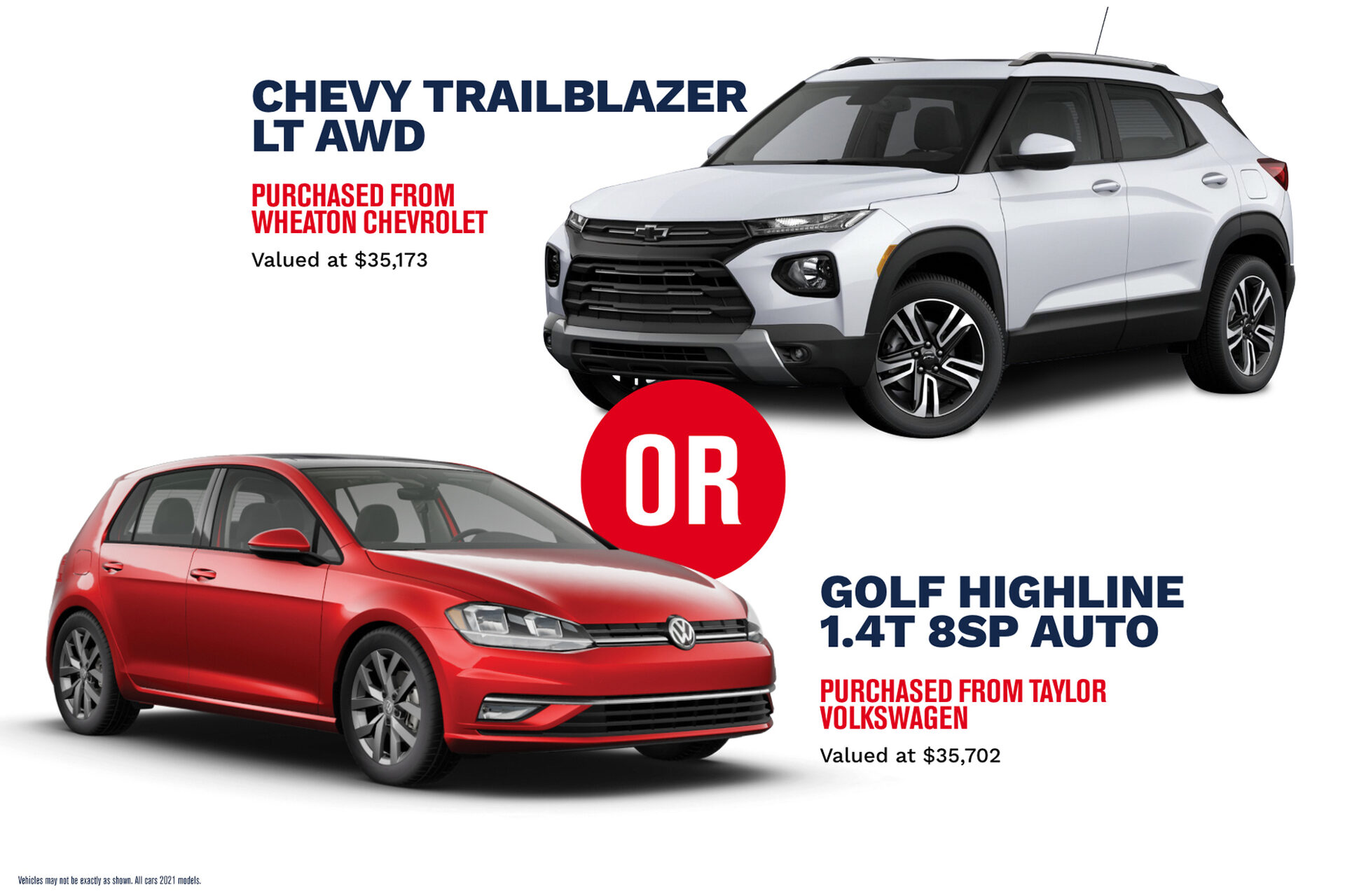 STARS Lottery2021 Luxury Vehivles Golf Chevy