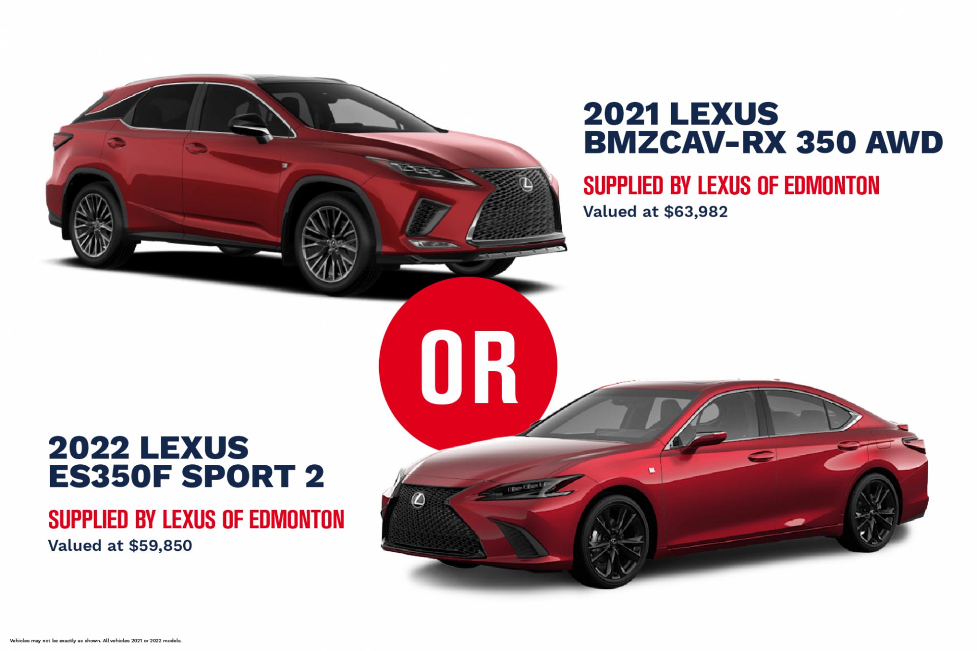 STRSAB22 Prizes Luxury Vehicles Lexus cars full width 2021x1348 01